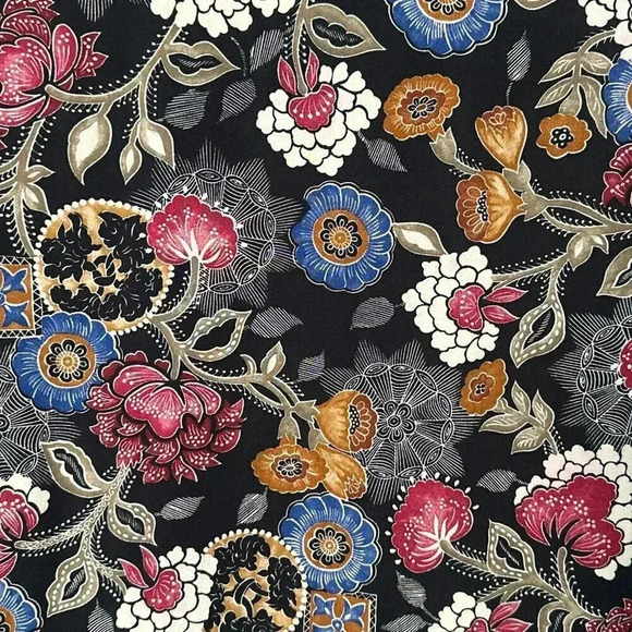 Vintage Artsy Floral Cardigan Womens Small Colorful Open Front Granny Top - Picture 8 of 13